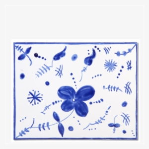 Decoración Flores Azul Tecnidraw Tercer Fuego - Blue #1051300