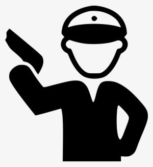 Policeman Holding Gun - Vector Graphics #1051701 Policeman Holding Gun - Vector Graphics #1051701