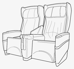 Chair, Cartoon, Airplane, Plane, Furniture, Aircraft - Airplane Seat Clip Art #1052155