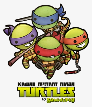 Ninja Turtles Clipart Kawaii - Teenage Mutant Ninja Turtles City Drawing #1052284