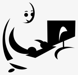 Person Sitting In Chair Png Images & Pictures - Png Persona En Computador #1052306