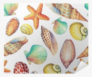 Seamless Pattern With Underwater Life Objects, Isolated - Illustration #1052411