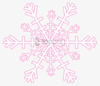 Snowflake Clipart Light Pink - Pink Snowflake Black Background #1052659