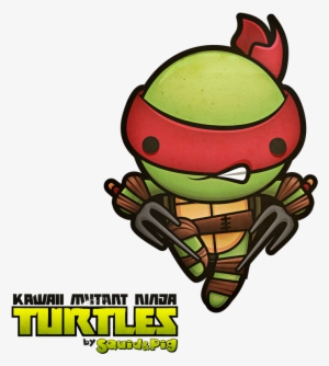 Ninja Turtles Clipart Kawaii - Raphael Ninja Turtle Cute #1052784