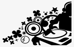 Sticker Musique Dj Aux Platines Ambiance Sticker Kc10983 - Dj Musique #1052925