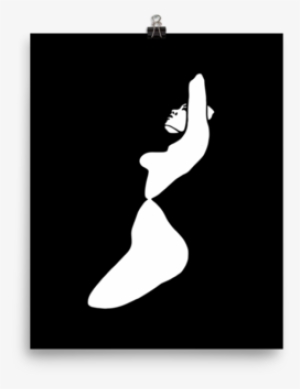 Printed Watercolor Hot Girl Poster Of A Sexy Naked - Figure Skating #1052957