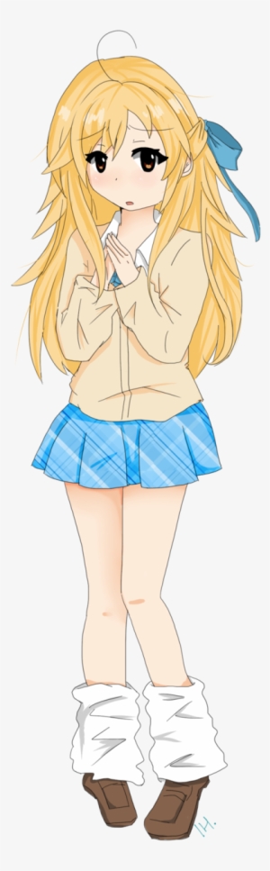 Shy School Girl By Himarii - Cartoon #1053091