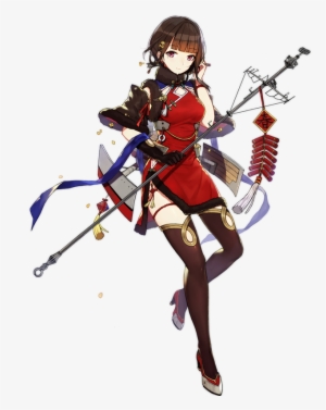 Yat Sen Turquoise Embroidery And Adornments Of Vermillion - 戦艦 少女 逸 仙 #1053113