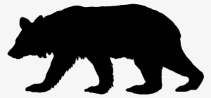 Walking Bear - Black Bear Silhouette Png #1053236 Walking Bear - Black Bear Silhouette Png #1053236