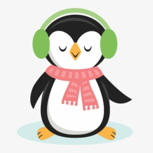 Clip Art Transparent Library Cute Christmas Penguin - Clip Art #1053474