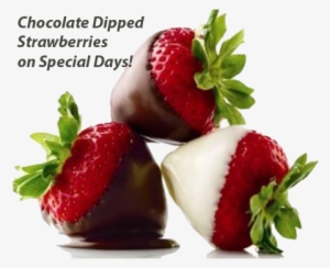 Chocolate Dipped Strawberries - Happy Chocolate Day Note #1053536