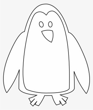 Christmas - Penguin - Clipart - Black - And - White - Clip Art #1053822