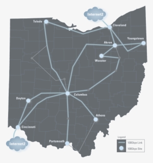 Oarnet Backbone Map - Oar Ohio State #1053839