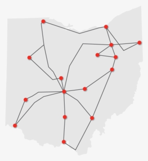 Oarnet Backbone Map - Internet Backbone Ohio #1054113