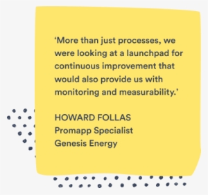 'we Had Begun Looking At Lean Six Sigma Ways Of Approaching - Promapp #1054338