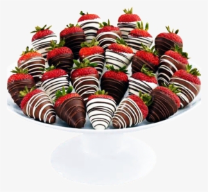 Chocolate Dipped Strawberries - Sharis Berries Two Full Dozen Gourmet Dipped Swizzled #1054416