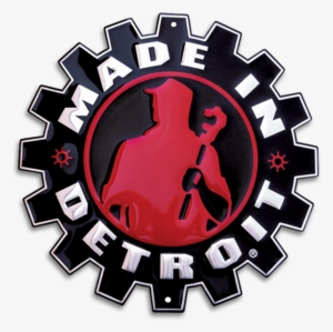 12" Metal Sign - Made In Detroit #1054677