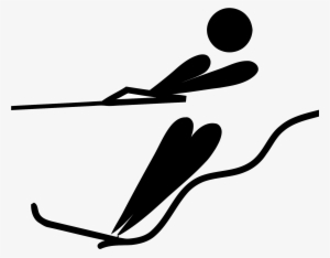 New Svg Image - Water Skiing Clip Art #1054916