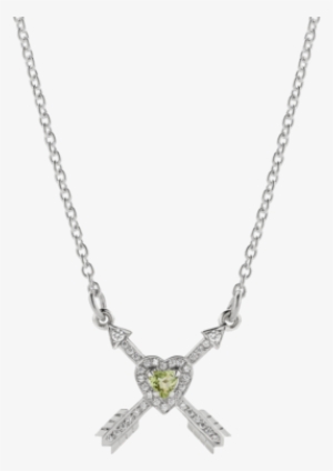 Heart & Arrow Cross Necklace Pave - Necklace #1055243