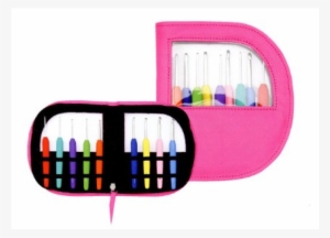 Waves Alum Crochet Hook Pink - Knitpro Crochet Hook Set #1055294