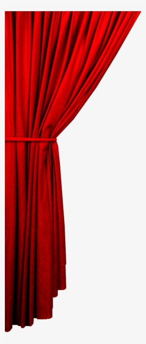 Jubilant Red Curtain Transparent Material - Vorhang Theater #1055373