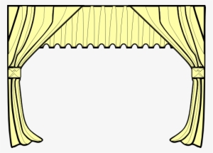Stage Curtains Clipart - Clip Art Curtains #1055993