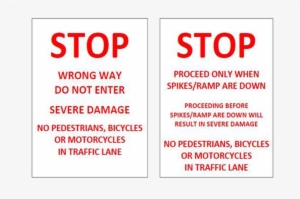 14115 Guardian Automated Spikes Warning Sign Lighted - 14115.100 Guardian Automated Spikes Warning Sign #1056111