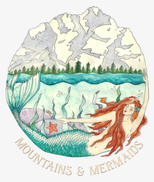 Mountain Mermaid Midweight Hoodie Dress - Mermaid #1056417 Mountain Mermaid Midweight Hoodie Dress - Mermaid #1056417