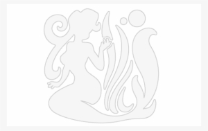 Mermaid Sitting Silhouette Png Png Transparent Library - Illustration #1056449