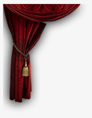 Theatre Top Red Stage - Transparent Stage Curtain Png #1056498