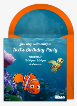 Customizable, Free Finding Nemo Online Invitations - Finding Nemo #1057249