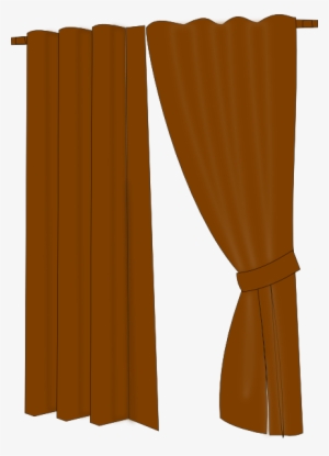Brown Stage Curtains Png Graphic Freeuse - Home Curtains Clip Art #1057271