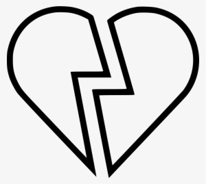 Broken Heart Over Video Gaming Comments - White Broken Heart Png #1057295
