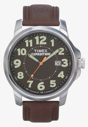 Expedition Metal Field 40mm Leather Strap Watch #1057526