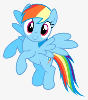 Rainbow Dash Flying Vector - Rainbow Dash Hoof - Free Transparent PNG ...