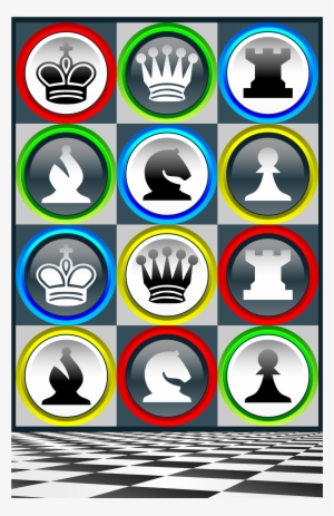 Big Image - Chess Pieces Flip Flops #1058551