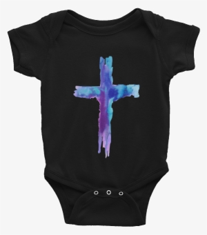 Watercolor Cross Infant Bodysuit #1058991