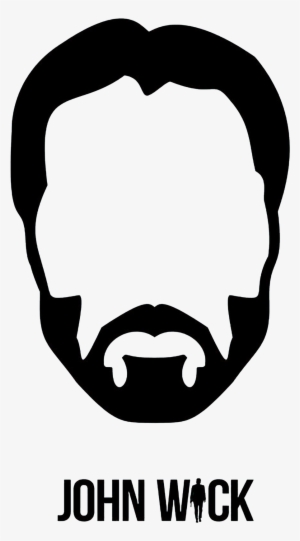 John Wick Movie T-shirt Face - John Wick Minimalist Poster #1060453