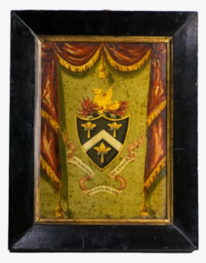 Painted Tin Panel Company Of Blacksmiths Guild Arms, - 19th Century #1060890