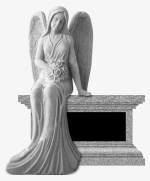 Angel Sitting With Flowers - Monument #1061373