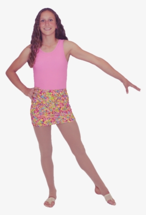 Pink Confetti All In One Dance Leo - Girl #1061874