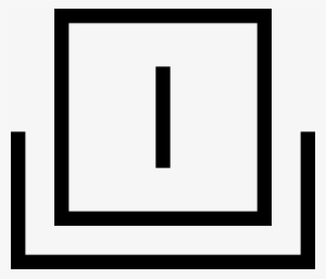 Square Interface Symbol With Vertical Line Inside On - Portable Network Graphics #1062110