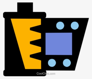 Film Roll Royalty Free Vector Clip Art Illustration #1062560