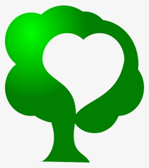 Green, Icon, Tree, Heart, Love, Save, Environment, - Save The Trees Clipart #1063314