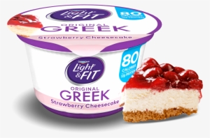 Strawberry Cheesecake Greek Yogurt - Light And Fit Strawberry Cheesecake #1063590