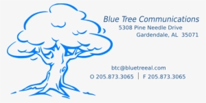 Blue Tree Card Svg Clip Arts 600 X 302 Px #1063717