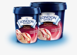 Strawberry Cheesecake - London Dairy Ice Cream Vanilla #1064469