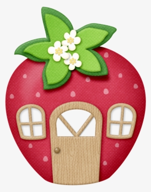 Casita De Fresa - Strawberry Shortcake House Clipart #1064539