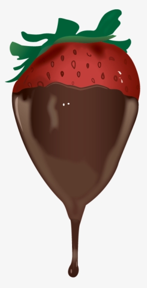 Strawberry & Chocolate Sticker - Chocolate Strawberies Png #1064931