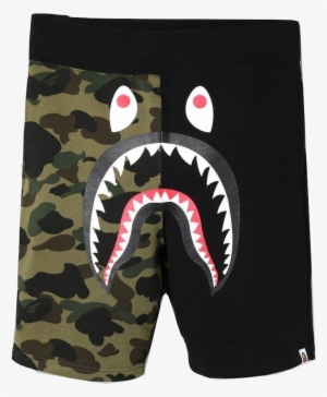 A Bathing Ape Shark Sweat Shorts - Bape Shorts #1065321